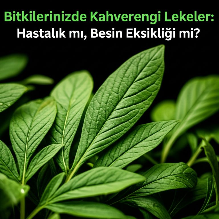 Bitkilerinizde Kahverengi Lekeler: Hastalık mı, Besin Eksikliği mi?