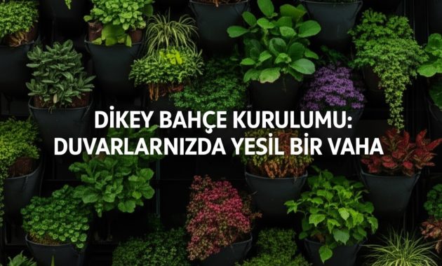 Dikey Bahçe Kurulumu: Duvarlarınızda Yeşil Bir Vaha