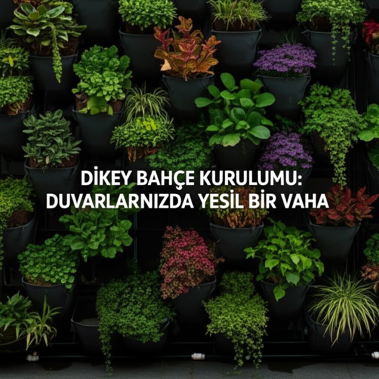 Dikey Bahçe Kurulumu: Duvarlarınızda Yeşil Bir Vaha