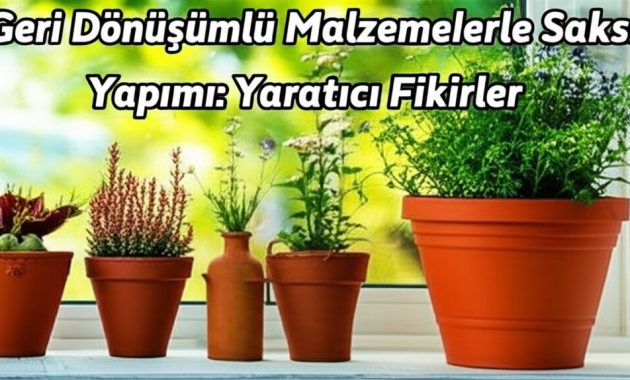 Geri Dönüşümlü Malzemelerle Saksı Yapımı: Yaratıcı Fikirler