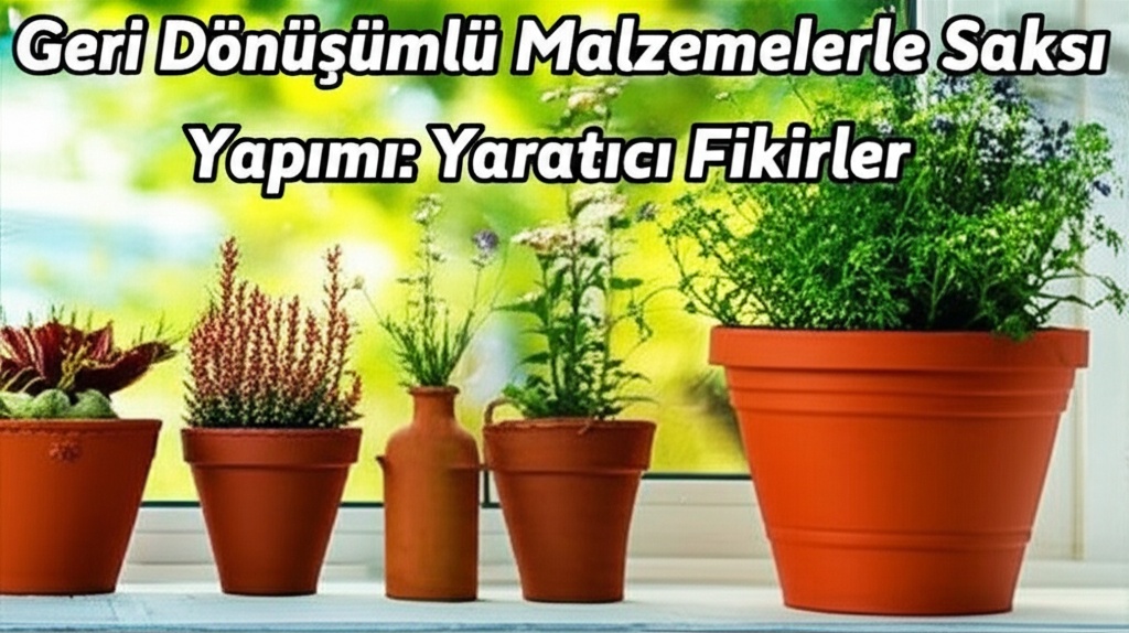 Geri Dönüşümlü Malzemelerle Saksı Yapımı: Yaratıcı Fikirler