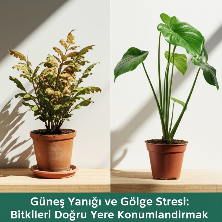 Güneş Yanığı ve Gölge Stresi: Bitkileri Doğru Yere Konumlandırmak