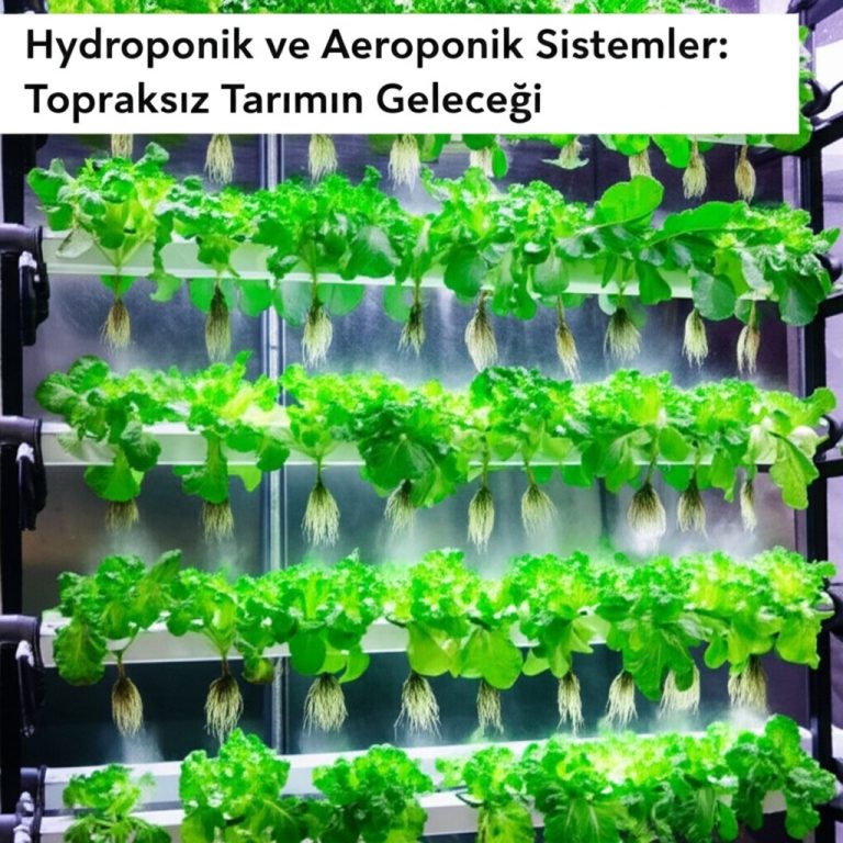Hydroponik ve Aeroponik Sistemler: Topraksız Tarımın Geleceği
